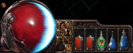 Path of Exile Flask Bar