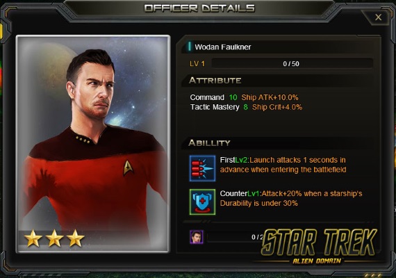 Star Trek Alien Officer Details