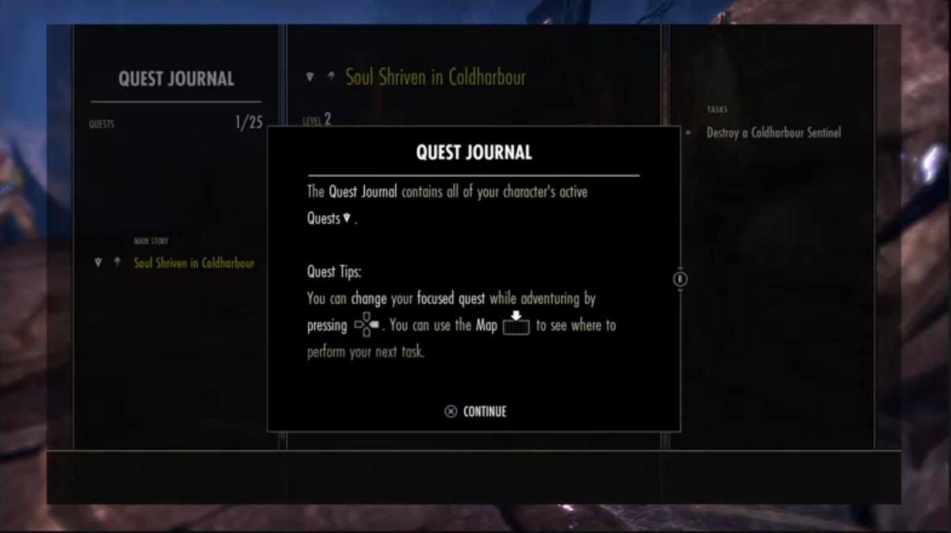 TESO Quest Journal