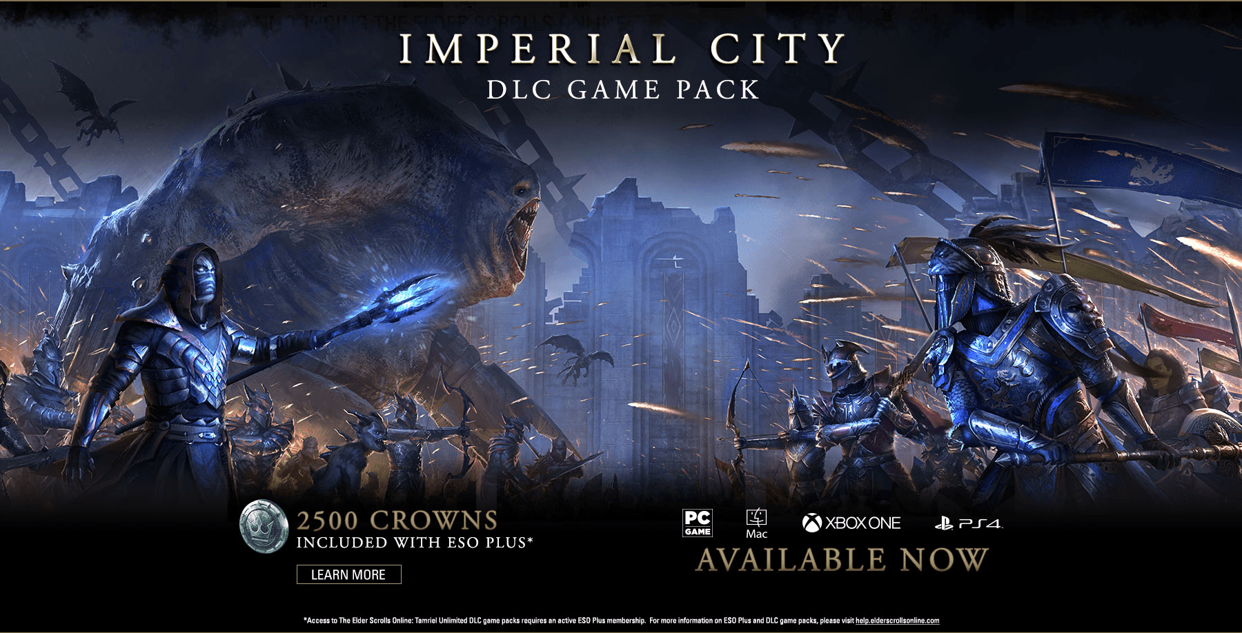 Imperial City Now Available for The Elder Scrolls Online Across All Platforms news header