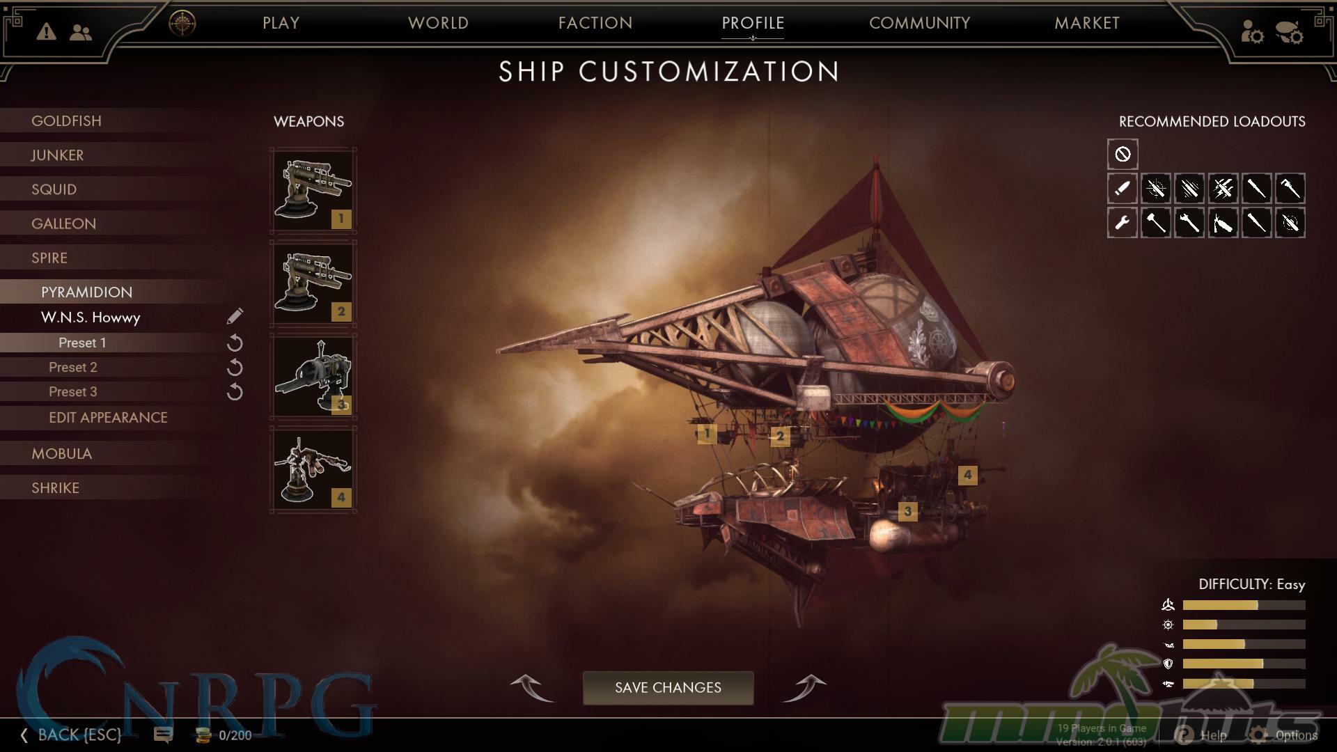 Guns of Icarus: Alliance Review Screenshot - Ship Customization