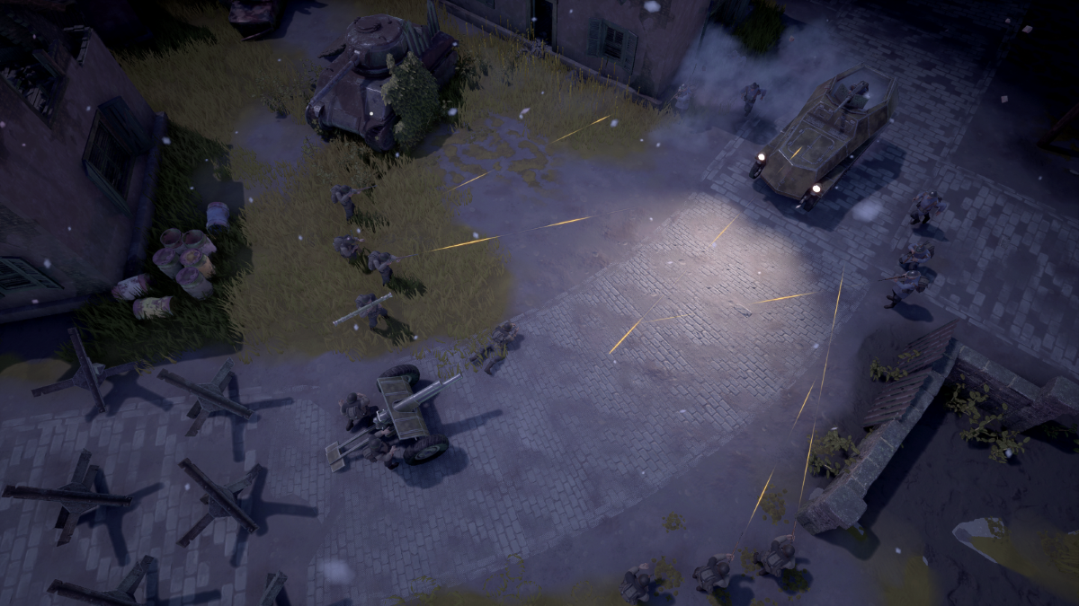 Foxhole Nightime Battle Screenshot