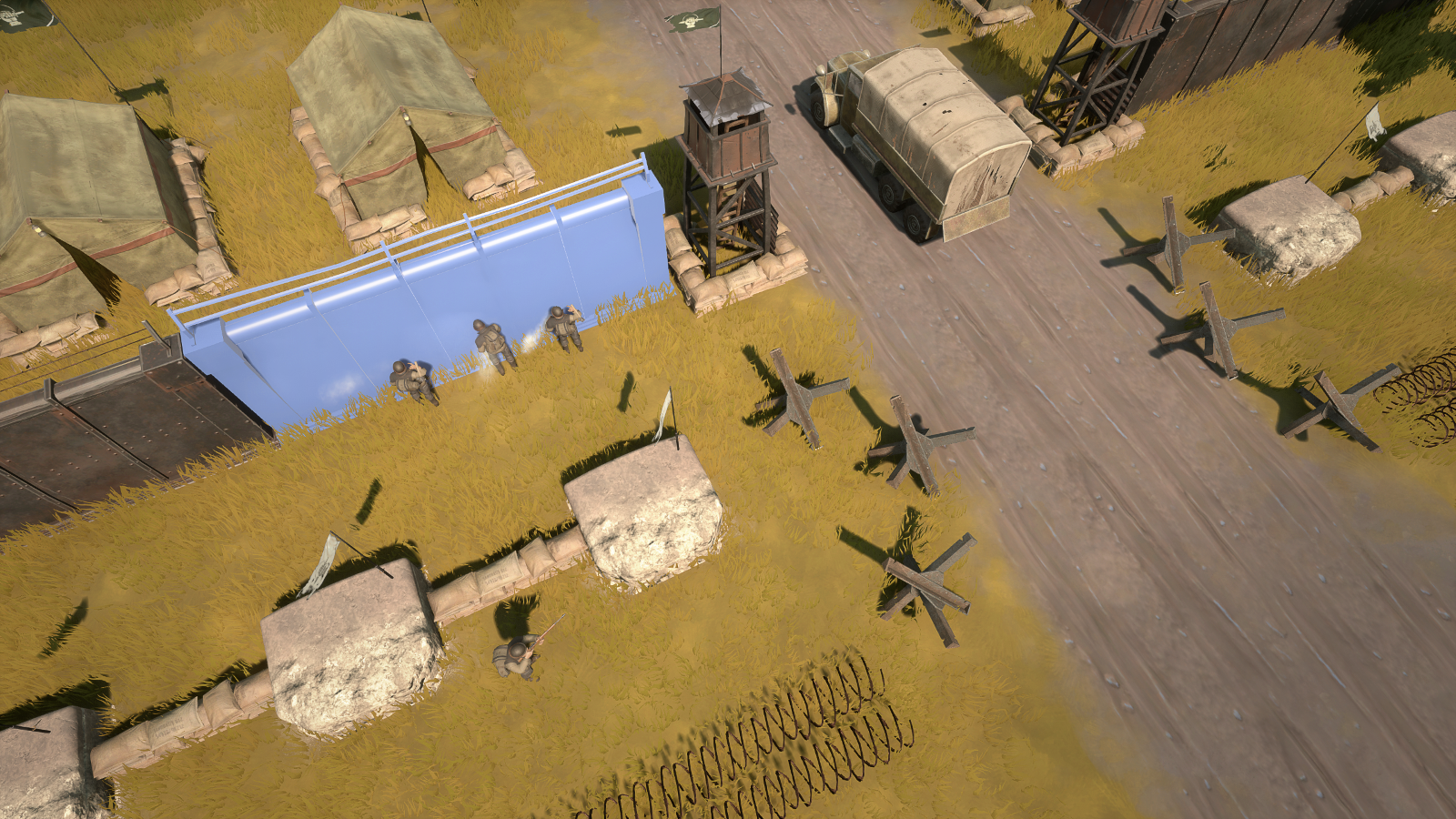 Foxhole Wall Building Screenshot