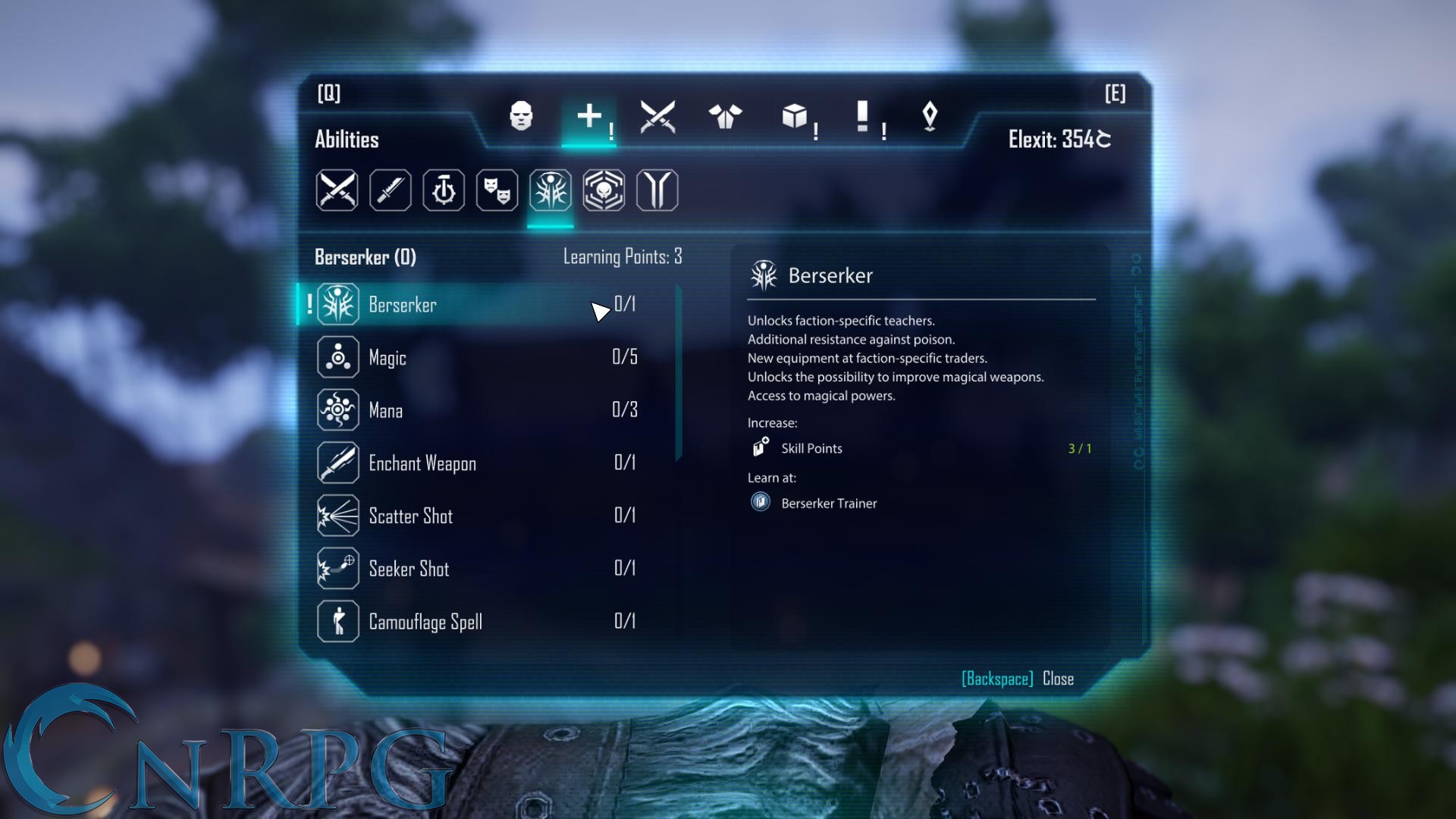 ELEX Skills Screenshot