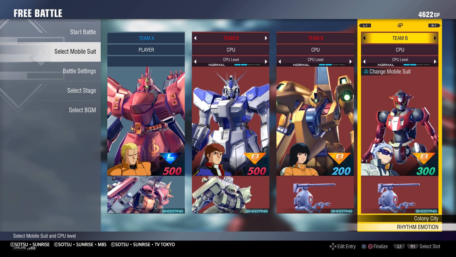 Gundam Versus - Four Player