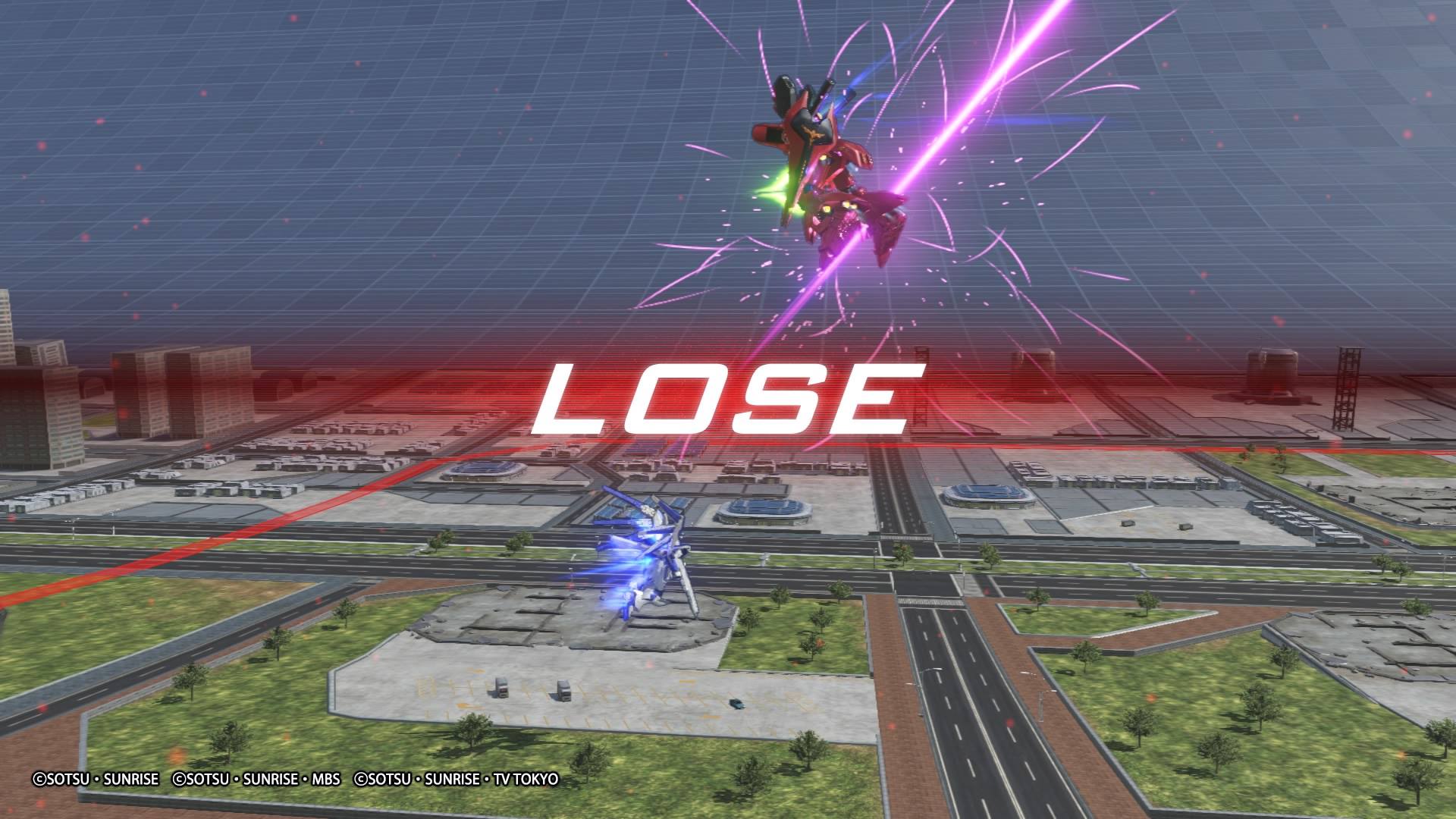 Gundam Versus - Losing