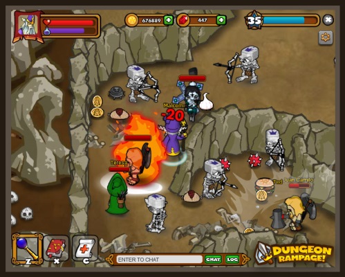 Dungeon Rampage - MMO Square